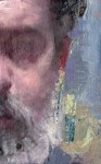 In a closely cropped self-portrait, with snowy beard and hair awry, Dan Hughes explores the theme of observational realism. Image 3