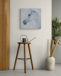 This figurative oil painting of a white horse is by Daniel Hughes. Image 11