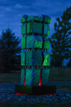 This contemporary abstract monumental stone sculpture is by David Perrett. Image 18
