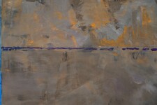 This abstract oil painting by David Sorensen is one of his Horizon series. Image 7