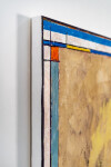 This contemporary abstract oil painting in yellow is one of David Sorensen’s Mondrian series. Image 9