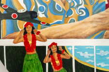 This contemporary figurative oil painting explores themes of politics and culture. Image 5