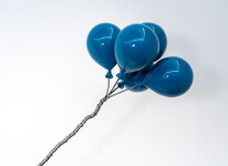 This contemporary figurative indoor sculpture of a female is hand forged from metal. Image 7