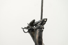 This figurative steel indoor sculpture is made by Derya Ozparlak. Image 7