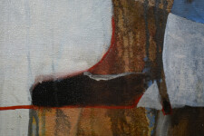 This haunting abstract portrait of several figures in muted earthy colours is by Fiona Ackerman. Image 3