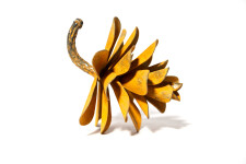 This finely detailed steel pine cone was hand forged by Floyd Elzinga. Image 2