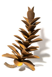 Big Out Door Metal Pine Cone Sculpture Stainless Steel For Garden