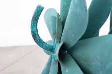 This large bronze sculpture by Floyd Elzinga is simply a ‘knock-out’ with its bright turquoise patina. Image 7