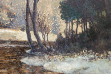 This landscape oil painting is by Group of Seven member Frank Johnston. Image 5