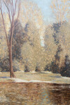 This landscape oil painting is by Group of Seven member Frank Johnston. Image 3