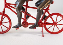 This contemporary figurative bronze tabletop sculpture featuring animals is by Gillie and Marc. Image 11