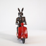 This contemporary bronze figurative tabletop sculpture featuring animals is by Gillie and Marc. Image 3