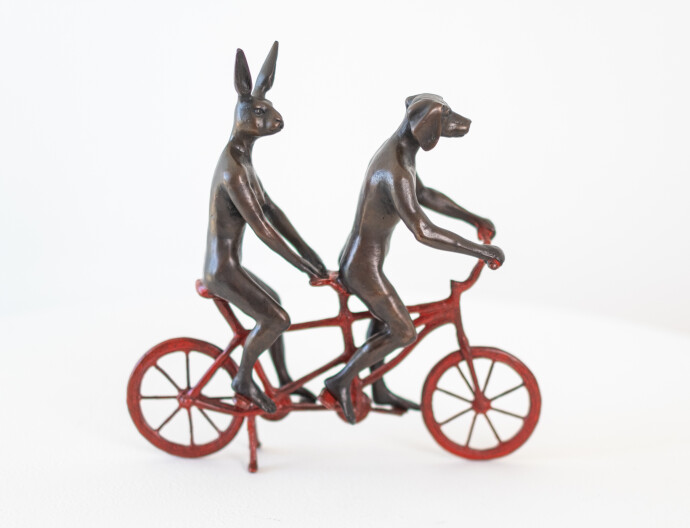 They Loved Riding Together in Paris (Red) ed.29/100