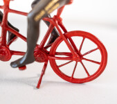 This contemporary figurative bronze tabletop sculpture featuring animals is by Gillie and Marc. Image 6