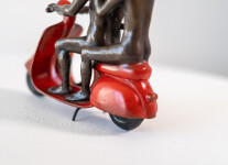 This contemporary bronze figurative tabletop sculpture featuring animals is by Gillie and Marc. Image 10