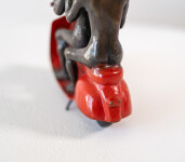 This contemporary bronze figurative tabletop sculpture featuring animals is by Gillie and Marc. Image 10