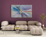 This modern abstract is a Harold Feist 'spoke' painting. Image 15