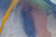 This modern abstract is a Harold Feist 'spoke' painting. Image 4