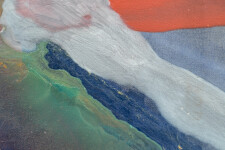 This modern abstract is a Harold Feist 'spoke' painting. Image 3