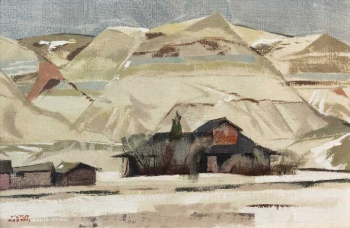 Born in Lachine, Quebec, Hilton Macdonald Hassell (1910-1980) studied at the Ontario College of Art, in Toronto, under J.
