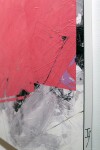 The allure of deep pink, a colour that evokes feelings of pure joy dominates the canvas in this enigmatic abstract painting by Ivo Stoyanov. Image 2