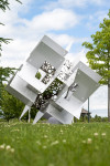 The powerful architectural form of this contemporary sculpture was created by Jah Qube—a collaboration between Toronto-based artist Javid Ja… Image 12