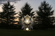 The powerful architectural form of this contemporary sculpture was created by Jah Qube—a collaboration between Toronto-based artist Javid Ja… Image 14