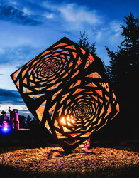 A collaborative project, artist Javid Jah and fabricator Alex Akbari of Qube Inc.