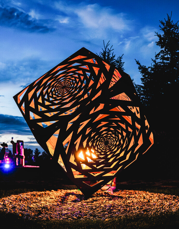 A collaborative project, artist Javid Jah and fabricator Alex Akbari of Qube Inc.