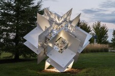 The powerful architectural form of this contemporary sculpture was created by Jah Qube—a collaboration between Toronto-based artist Javid Ja… Image 18