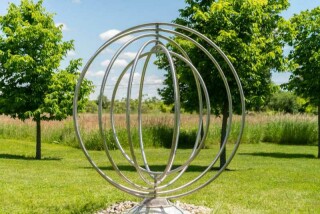You are invited to touch and ‘play’ with this engaging new sculpture by Manitoba’s Jake Goertzen.