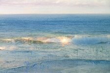 This contemporary realistic painting of the Atlantic Ocean was created by James Lahey. Image 4