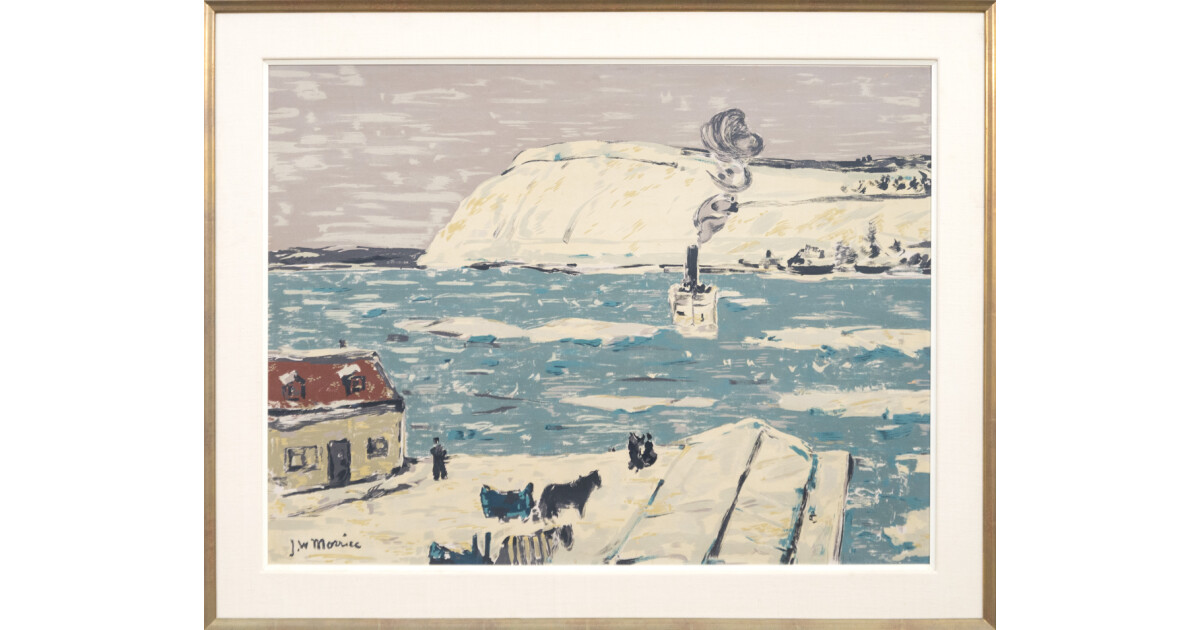 銅版画 : 有地好登／The reflection of four scenes The Ferry, Quebec » Oeno Gallery