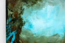 These contemporary abstract mixed media paintings are inspired by nature. Image 6