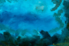 These contemporary abstract mixed media paintings are inspired by nature. Image 8