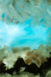 These contemporary abstract mixed media paintings are inspired by nature. Image 8