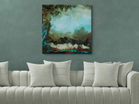These contemporary abstract mixed media paintings are inspired by nature. Image 14
