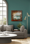 These contemporary abstract mixed media paintings are inspired by nature. Image 10