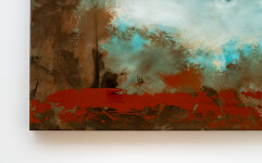 These contemporary abstract mixed media paintings are inspired by nature. Image 7