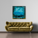 These contemporary abstract mixed media paintings are inspired by nature. Image 12