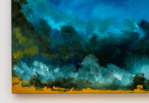 These contemporary abstract mixed media paintings are inspired by nature. Image 7