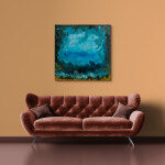 These contemporary abstract mixed media paintings are inspired by nature. Image 13