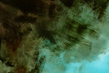 These contemporary abstract mixed media paintings are inspired by nature. Image 9