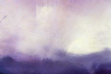 Dark clouds at a stormy horizon rise to meet a violet sky in this moody diptych by Jay Hodgins. Image 2