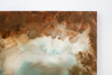These contemporary abstract mixed media paintings are inspired by nature. Image 3