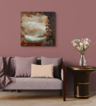 These contemporary abstract mixed media paintings are inspired by nature. Image 11