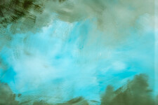 These contemporary abstract mixed media paintings are inspired by nature. Image 7