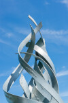 Jean-Marc Tétrault’s abstract sculptures can be found in many public venues including his own township in Quebec where he created a steel sc… Image 7