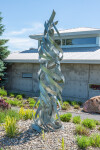 Jean-Marc Tétrault’s abstract sculptures can be found in many public venues including his own township in Quebec where he created a steel sc… Image 3
