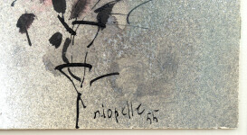 This unique abstract expressionist watercolor was painted by Jean-Paul Riopelle. Image 7